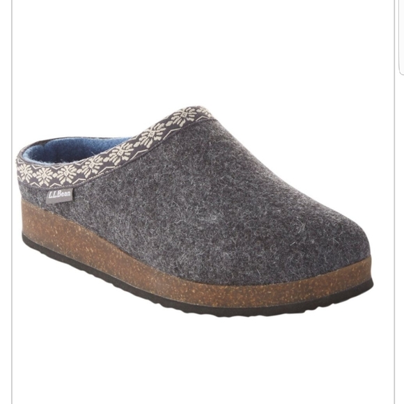 L.L. Bean Shoes - LL Bean Wool Clogs Grey Warm Indoor Outdoor